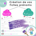 creation de vos fiches prenoms