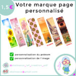 marque page personnalisé